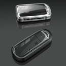 Aluminum Alloy TPU Black Car Key Case Cover With Buckle For Mazda CX-4 CX-5