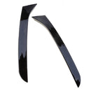 Gloss Black Pair Rear Window Side Wing Spoiler For VW Passat B7 Wagon 11-15
