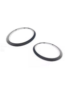 2PCS Gloss Black Headlight Bezel Trim Ring For Mini Cooper F55 F56 F57 14-21