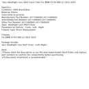 2pcs Headlight Lens Shell Cover Clear For BMW X3 X4 G08 LCI 2022-2024