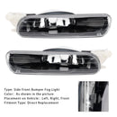 Pair Front Bumper Fog Light Without Blubs  For E46 323i 325i 1998-2001（Pre-LCI）