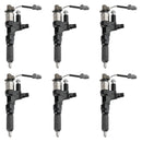 6PCS Fuel Injectors 095000-6593  Fit Hino J08E Fit Kobelco SK330-8