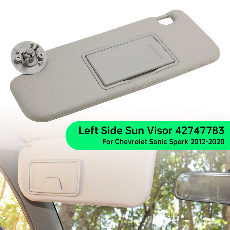 Sun Visor Left Driver Side 42747783 Gray For Chevrolet Sonic Spark 2012-2020