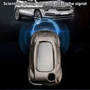 VW Polo Skoda Leather Alloy Zinc Car Key Gray Case Cover