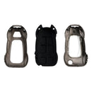 Audi A1 A3 S3 Leather Alloy Zinc Car Key Gray Case Cover