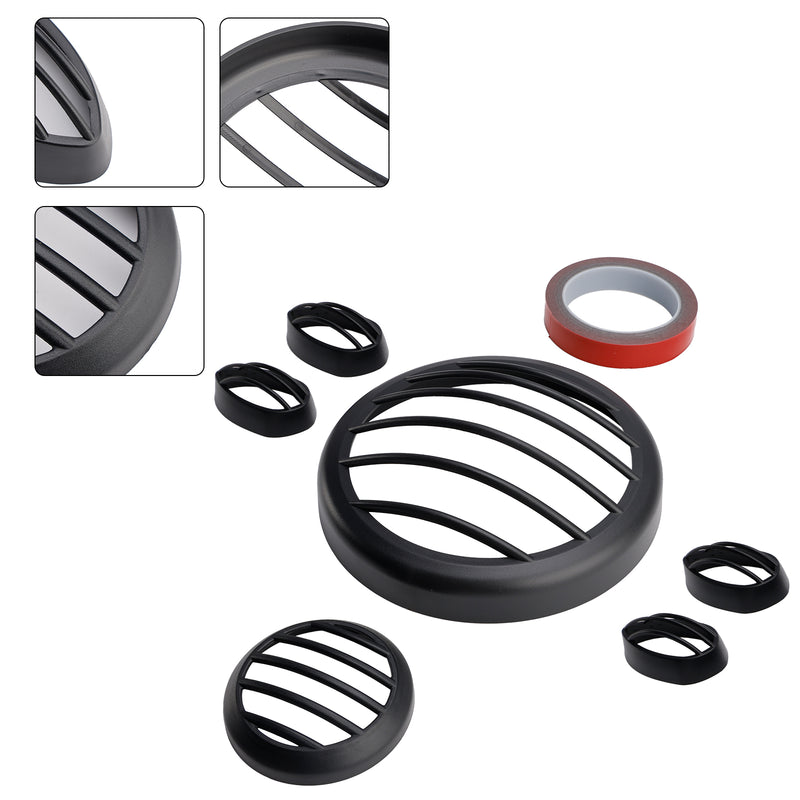 Headlight Guard Shield Cover Grille Black Kit Fit For Yamaha Pg-1 2023-2024