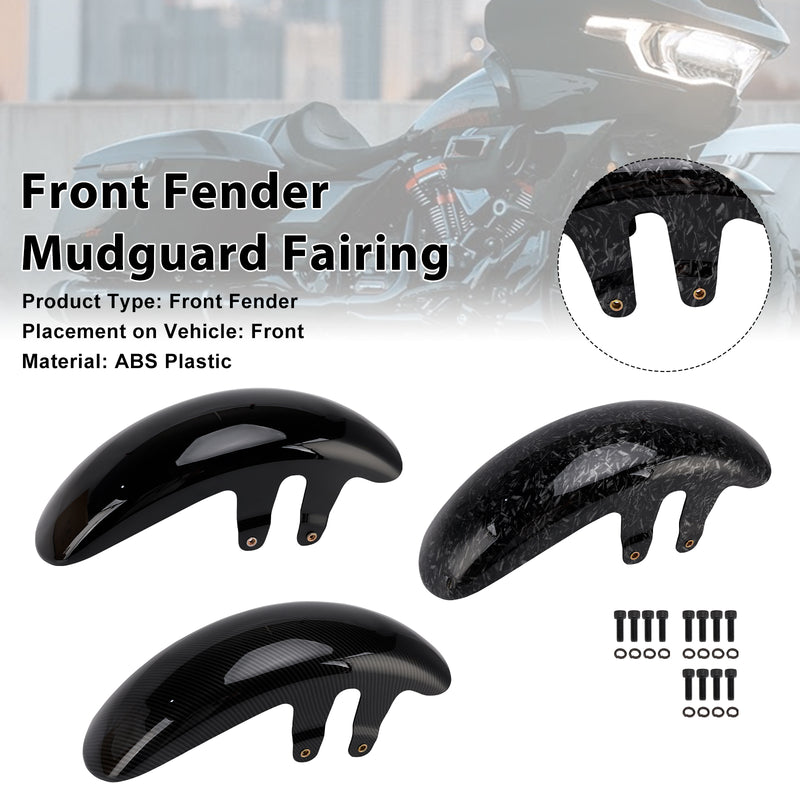 Front Fender Mudguard Fairing For Touring CVO Road Glide / Street Glide 23-25