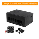 Orange pi 5 Plus metal cooling case with fan and external antenna WIFI