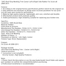 2PCS Roof Drip Molding Trim Center Left & Right Side Rubber For  Scion xB