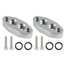 2 Pack Oil Cooler Adapter -6AN ORB Oring In/Out Port Plate LS1 LSX LS3 LS LS2