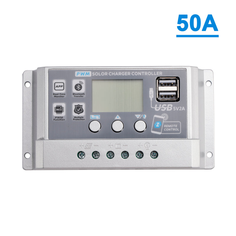 10A-60A PWM Solar Controller Display Current Solar Street Light Control 0V Start