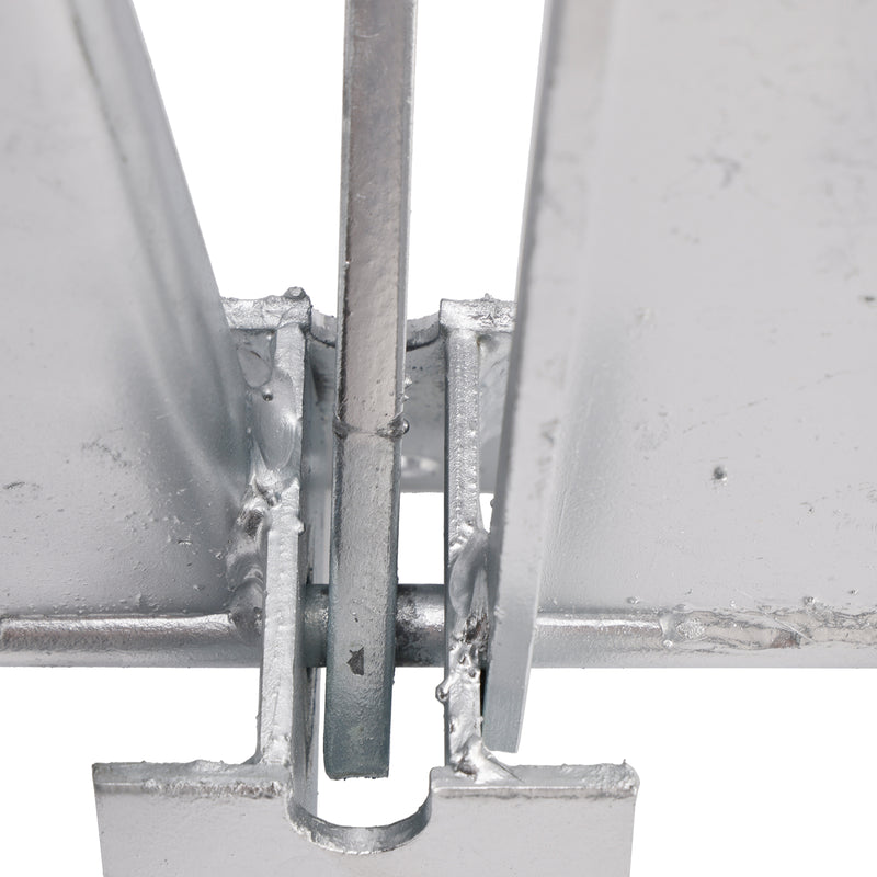 Kit Galvanized Boat Anchor 10Lbs Sliding Anchor & Chain & Rope Silver For Boat
