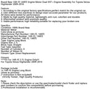 New 1AR-FE 1ARFE Engine Motor Dual VVT-i Engine For Toyota Venza Highlander