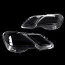 2PCS Front Headlight Glass Clear Cover For Mercedes Benz E-Class W212 2009-2014