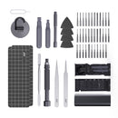 Precision Screwdriver Set 60-Pieces Hobby and Repair Set DIY PC Phone Hardware Electronic Devices Repair Watch Portable Compact 4mm Bits Slim Rotating Screwdriver Tweezers