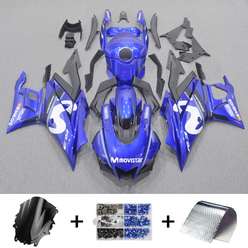 Amotopart Yamaha YZF-R3 R25 2022-2023 Fairing Kit Bodywork Plastic ABS