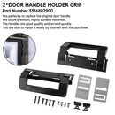2��RV Refrigerator Door Handle Holder Grip Black Hardware For Dometic 3316882900