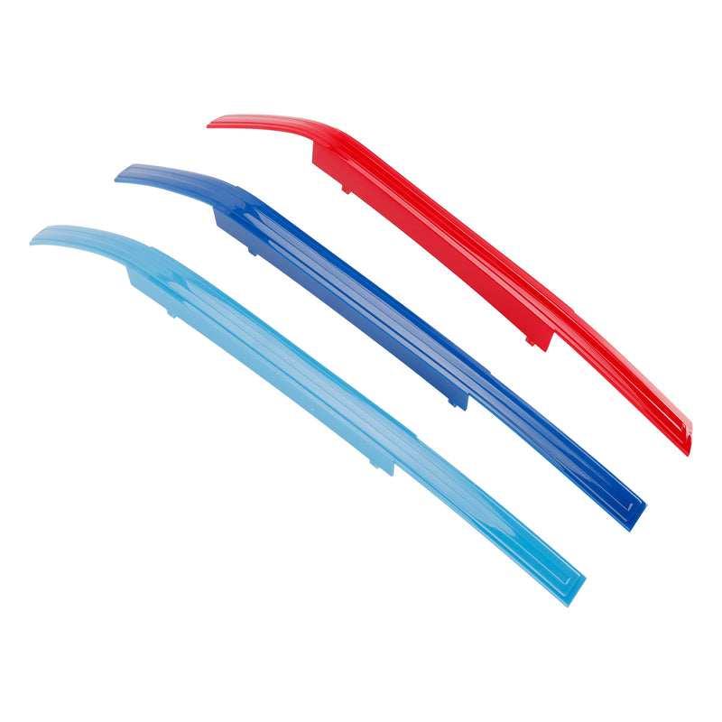 Tri-Color ABS Front Kidney Grille Insert Trims Clip For BMW 7 Series 2023-2025