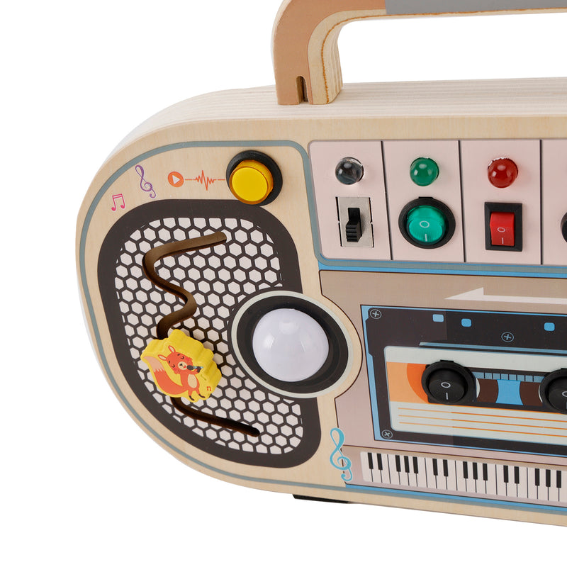 Busy Board LED Sensory Light Switch 5 Musical Toggle Switch Kid Montessori Toy