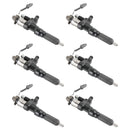 6PCS Fuel Injectors 095000-6593  Fit Hino J08E Fit Kobelco SK330-8