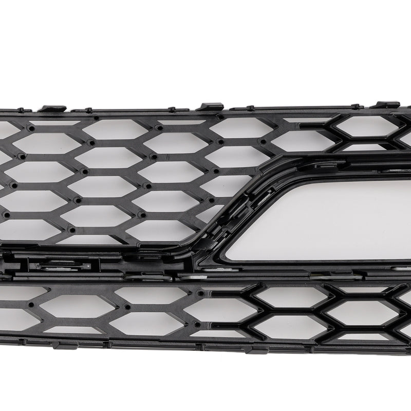 2PCS Front Fog Lamp Black Grill Grille Fit AUDI A5 S-Line S5 2013-2016