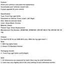 Front Lower Bumper Grille Fog Light Cover Fit Audi A3 S-Line S3 2009-2012