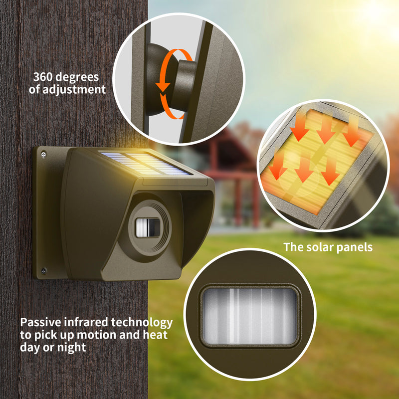 800m Solar Outdoor Infrared Powered Driveway Alarm Anti-Theft Induction Wireless