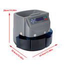 Electronic Automatic Coin Sorter Machine Counter Counting Change Money (Gray)