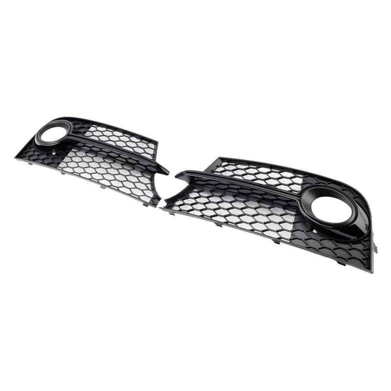 Honeycomb Front Bumper Fog Light Grille Fit Audi TT MK2 S-Line TTS 2011-14
