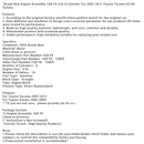 Brand New Engine 1GR-FE 4.0L 6-Cylinder For 2005-2015 Toyota Tacoma 05-09 Tundra