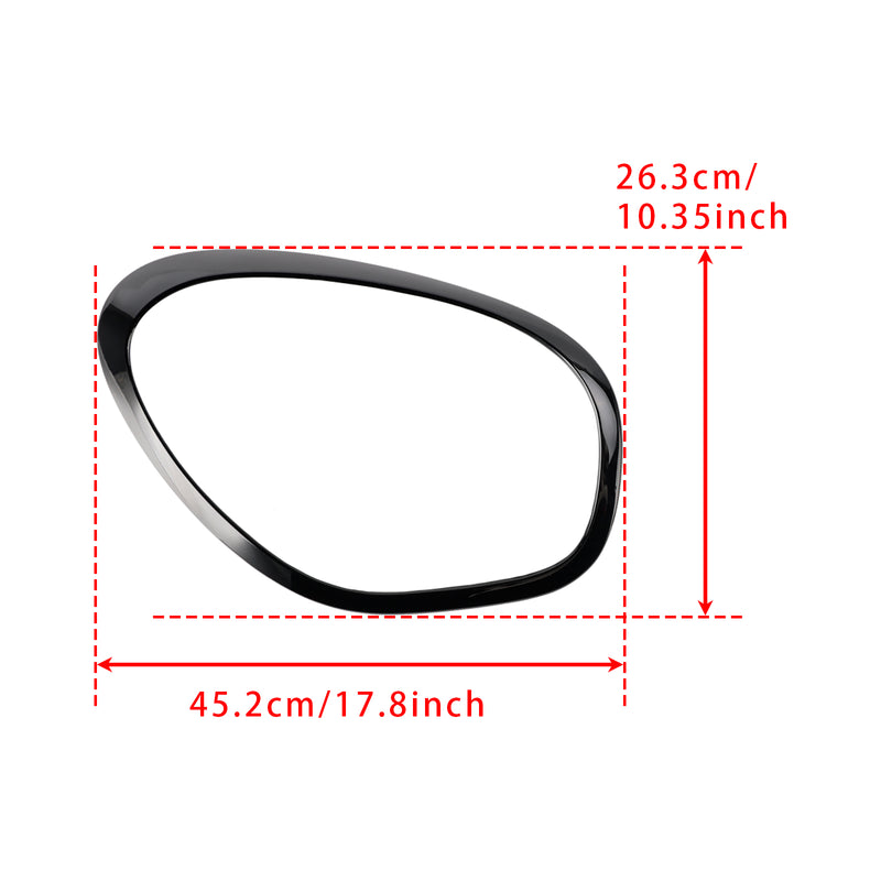 2pcs Gloss Black Headlights Ornamental Ring For Mini Cooper Countryman R60