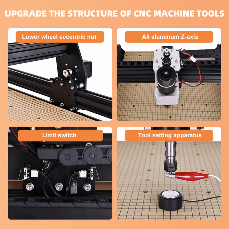 CNC Wood Router Machine 4050 Metal Engraving Machine With 500w Spindle