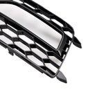 2PCS Bumper Fog Light Lamp Cover Grille Grill Fit Audi A4 S-line S4 2013-2015