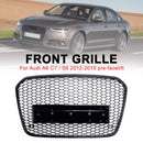 Audi A6 C7 S6 2012-2015 RS6 Style Honeycomb Front Bumper Grille Grill