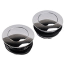 Chrome Billet Aluminum Pop Up Screw In Gas Cap Set For Touring Softail Dyna