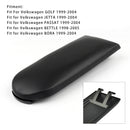 Black Leather Armrest Centre Console Lid For VW MK4 Jetta Bora Golf 18D867173