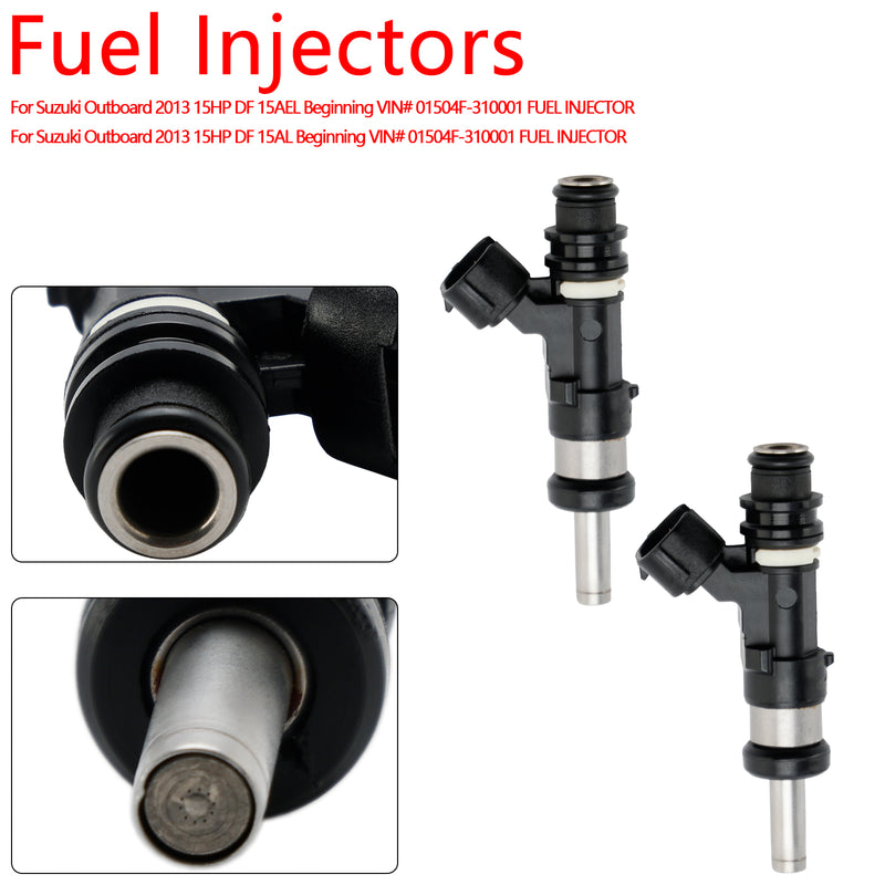 2PCS 15710-89L00 Fuel Injector For Suzuki Outboard DF 15HP 9.9HP 20HP