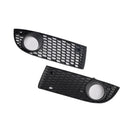 2005-2007 Volkswagen Bora Black Front Honeycomb Fog Light Grille Cover