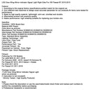 Door Wing Mirror Indicator Signal Light Right Side For VW Passat B7 2010-2015