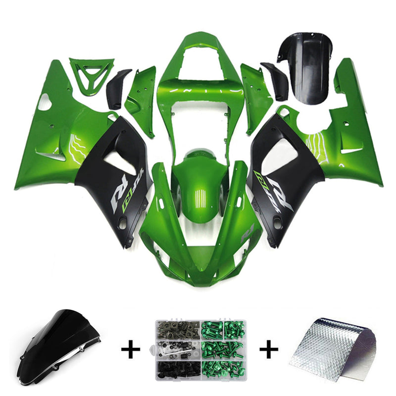 Amotopart Yamaha YZF 1000 R1 2000-2001 Fairing Kit Bodywork Plastic ABS