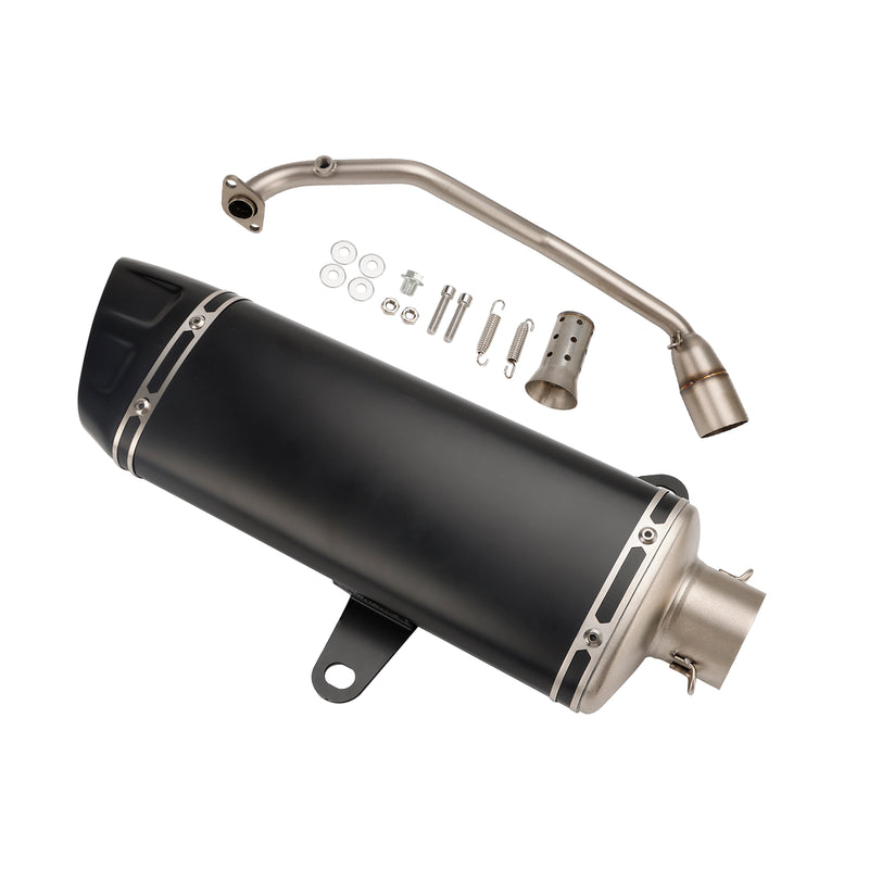 Exhaust Muffler Pipe Slip On Front&Tail Black For Honda Adv160 Adv 160 2022-2024