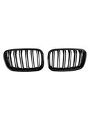 BMW X6 Hybrid E72 2008-2011 Front Bumper Kidney Grille Grill Gloss Black