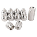 Stainless Steel Sealed End Cap 1.375x24 TPI 12Pcs for Cone Shaped Parts - 5/8-24 Hose Inlet