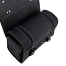 Pu Side Tail Bag Saddlebag Storage Pannier Luggage For Scooter Motorcycle Black