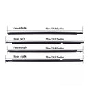 4Pcs Weatherstrip Window Moulding Trim Seal Belt For Toyota Highlander 2008-2010