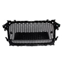 RS4 Style Front Bumper Grille Grill Fit Audi A4 S4 B8.5 2013-2016 w/ Quattro