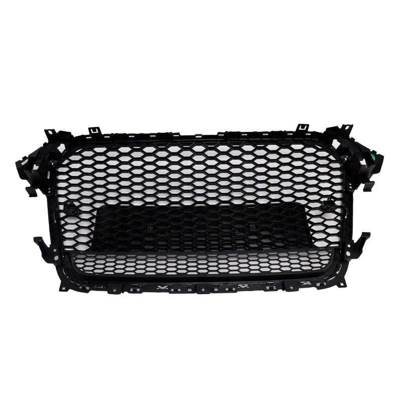 RS4 Style Front Bumper Grille Grill Fit Audi A4 S4 B8.5 2013-2016 w/ Quattro