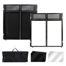 Portable DJ Facade Table Station 45"x42" Event Booth Facade Metal Foldable Frame