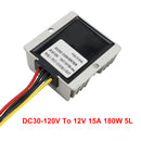 10-20A Waterproof DC/DC Converter Power Supply Regulator 30-120V Step Down To 12V