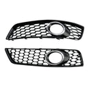 Audi A3 8P 2009-2013 Honeycomb Bumper Front Fog Light Grille Grill Cover